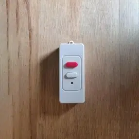 Automated garage door wall switch 