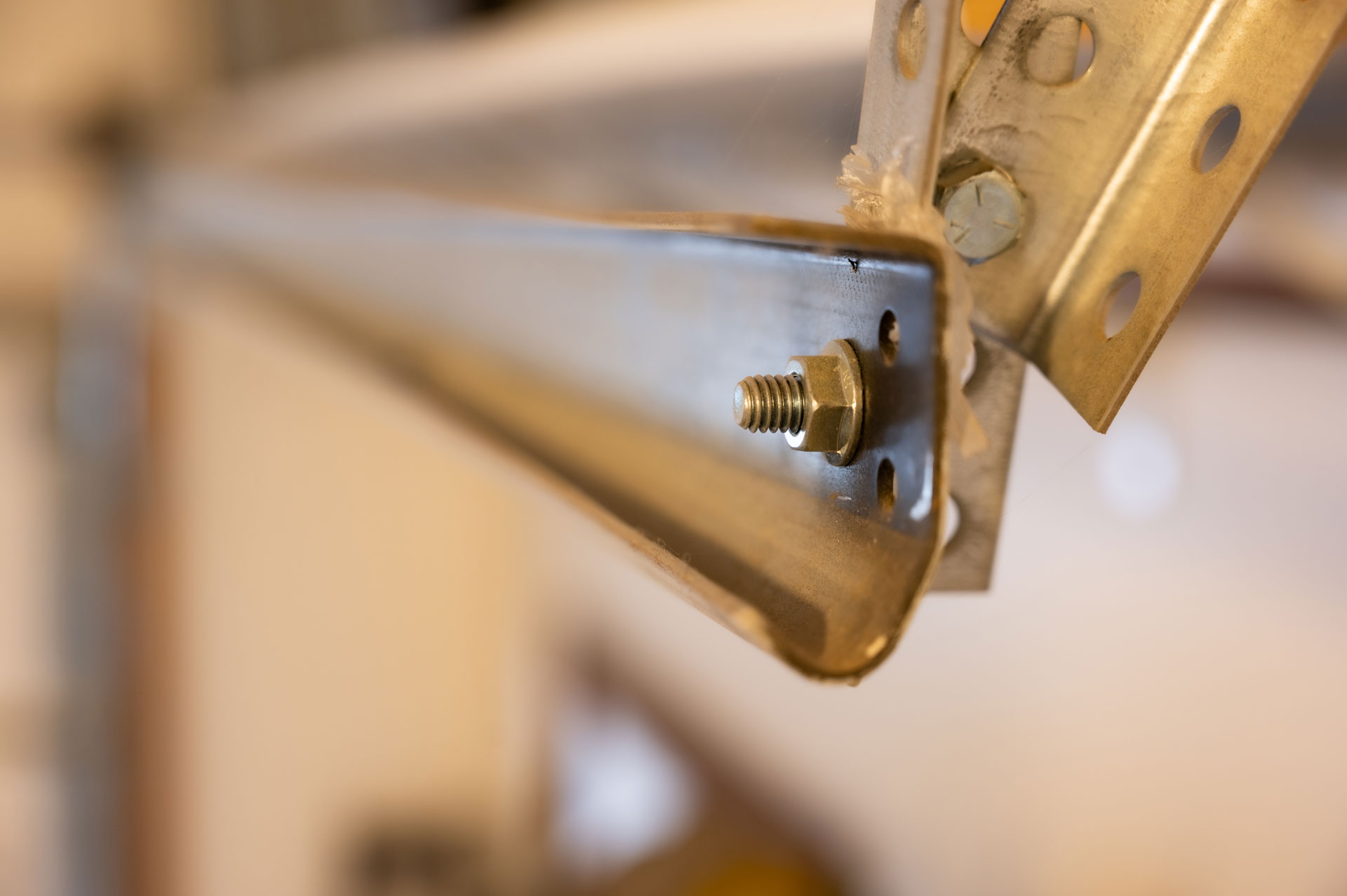 Garage door roller track