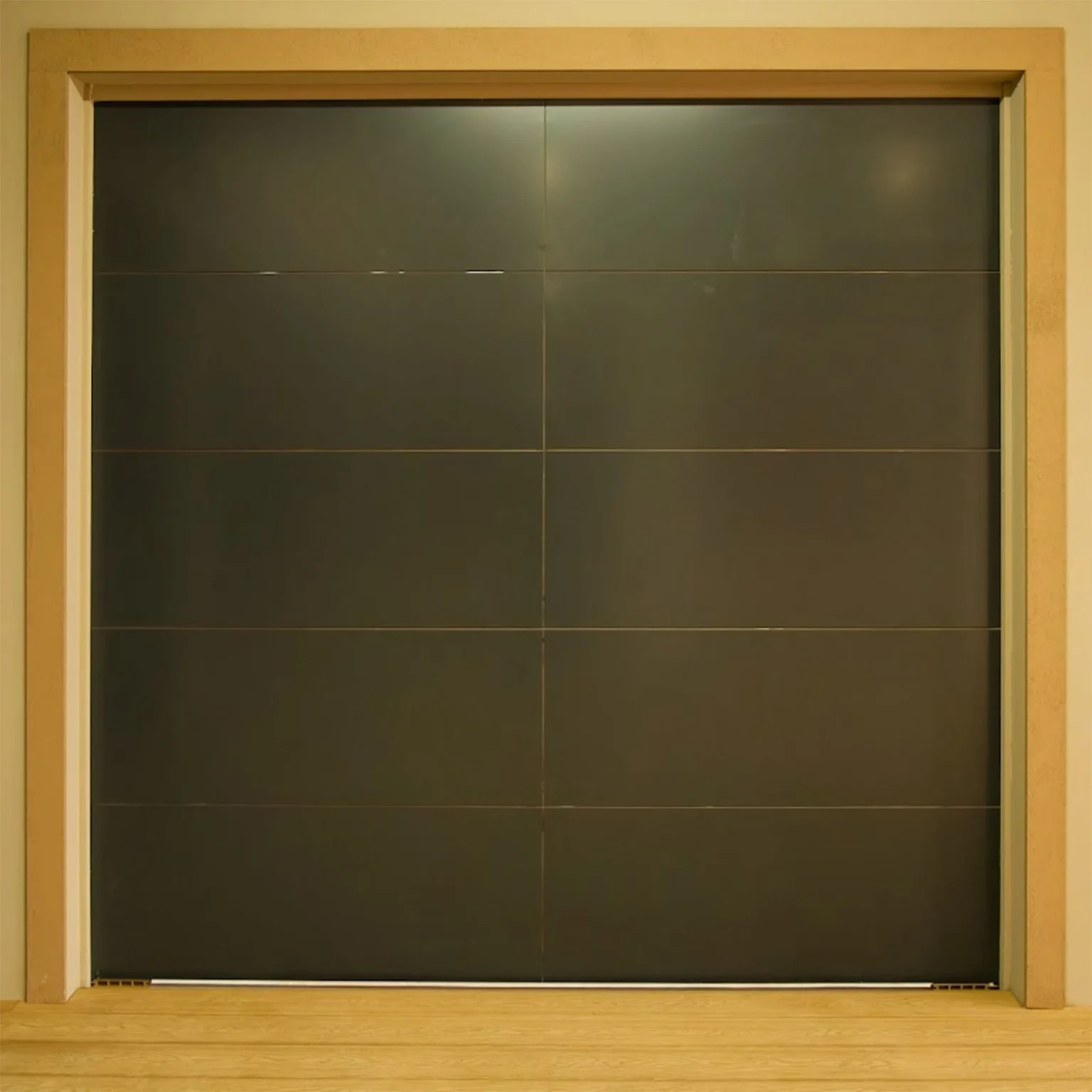 Aluminium single garage door